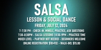 Salsa Lessons with Ava & Rodolfo - Friday, July 12, 2024