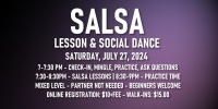 Salsa Lessons with Ava & Rodolfo - Saturday, JuLy 27, 2024