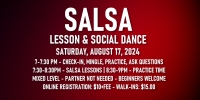 Salsa Lessons with Ava & Rodolfo - Saturday, August 17, 2024