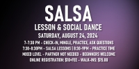 Salsa Lessons with Ava & Rodolfo - Saturday, August 31, 2024