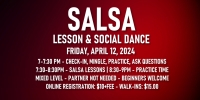Salsa Lessons with Ava & Rodolfo - Friday, April 12, 2024