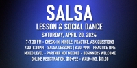 Salsa Lessons with Ava & Rodolfo - Saturday, April 20, 2024